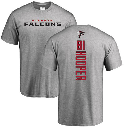 Atlanta Falcons Men Ash Austin Hooper Backer NFL Football #81 T Shirt